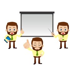 Set of man characters in different poses N20