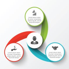 Vector circle infographic N9