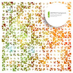 Abstract geometric template