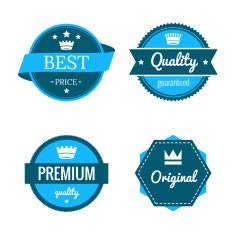 Premium Quality and Guarantee Labels