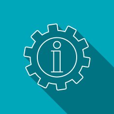 Technical information web icon vector illustration
