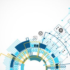 Abstract technological background with various ele N8