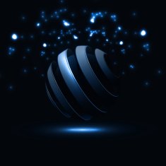 Spiral Sphere Abstract Lines