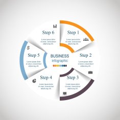 Vector circle infographic N11