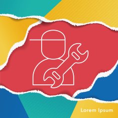 Plumber line icon