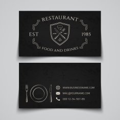 Restaurant business card template