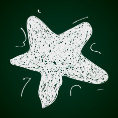 Simple doodle of a star