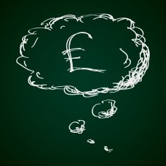 Simple doodle of a money thought N4