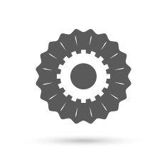Cog settings sign icon Cogwheel gear symbol