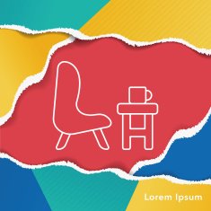 chair line icon N7