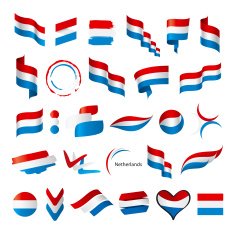 biggest collection of vector flags Netherlands