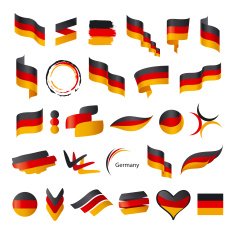 biggest collection of vector flag Germany