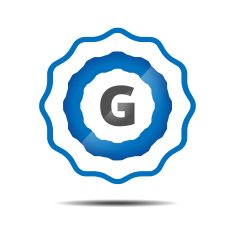 blue circle gear
