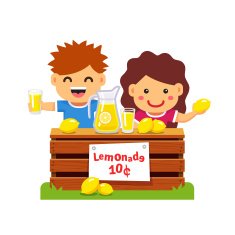 Children making money Young entrepreneur