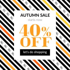 Autumn sale background with pattern N3