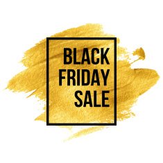 Black Friday Designs on gold blob Vector illustration N2