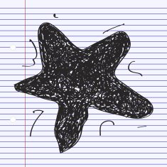 Simple doodle of a star N2