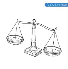 scales icon vector illustration