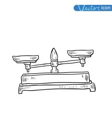 scales icon vector illustration N2