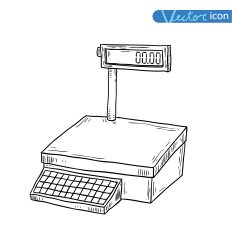 scales icon vector illustration N6