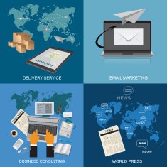 delivery service email marketing business consulting world press