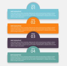 Vector colorful info graphics for your business presentations N10
