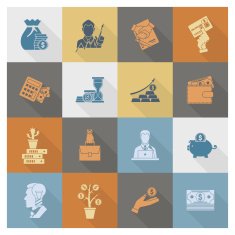 business and finance icon set N5
