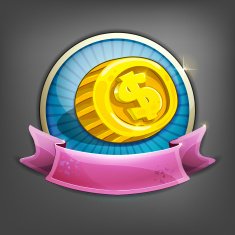 Badges of money Vector illustration