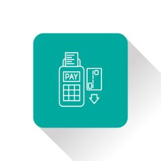 Credit card payment magnetic stripe reading