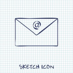 vector icon of mail N4