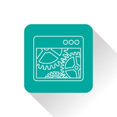 Vector icon of options window N2