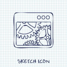 Vector icon of options window N3