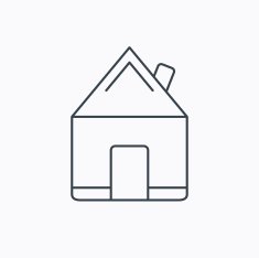 Real estate icon House building sign