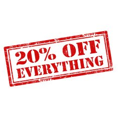 20 Off Everything