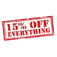 15 Off Everything