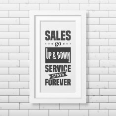 Quote typographical Background in realistic square white frame on the N11