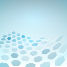blue Hexagon abstract background