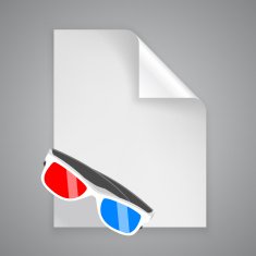 Paper symbol glasses N2