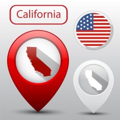 California state map pointer