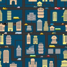 Night city pattern
