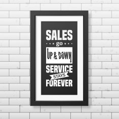 Quote typographical Background in realistic square black frame on the N12