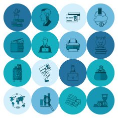 business and finance icon set N24