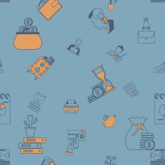 Business and Finance Seamless Pattern N2