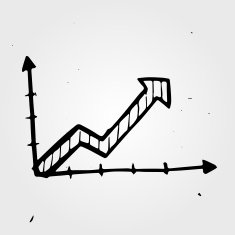 Vector hand drawn business chart N2