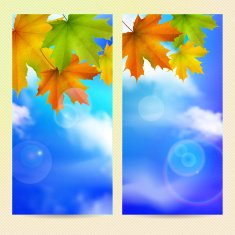Autumn vertical banners
