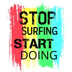 Vector Motivational Poster for Doing