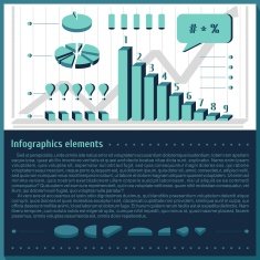 Set elements for infographics Charts diagrams the statistics research