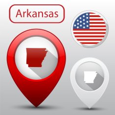 Arkanzas state map pointer