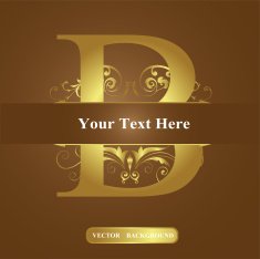 Vector of Letter in the old vintage style ABC concept
