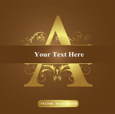 Vector of Letter in the old vintage style ABC concept N2